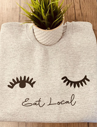 Picture of 'Eat Local'  Breastfeeding Sweater