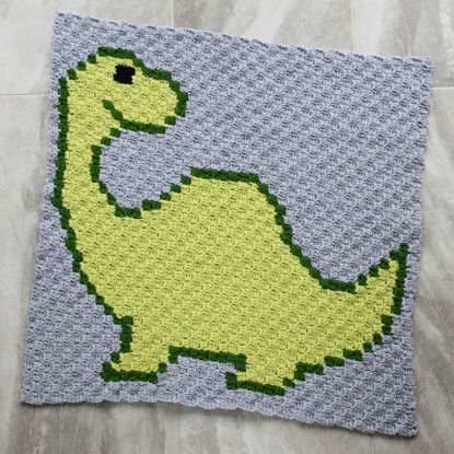 Picture of Dino Handmade Baby Blanket