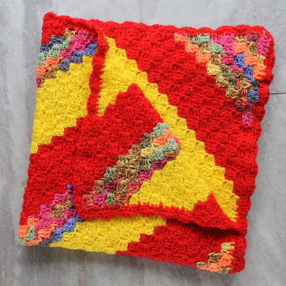 Picture of Bright Handmade Baby Blanket
