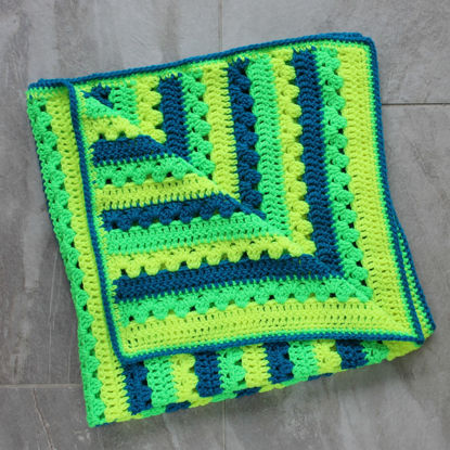 Picture of Bright Handmade Baby Blanket