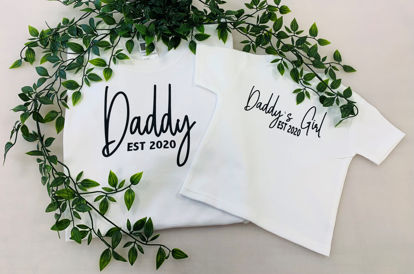 Picture of 'Daddy EST' and 'Daddy's Girl EST' T-Shirt Sets