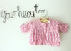 Picture of Newborn Hand Knitted Cardigan- Pink