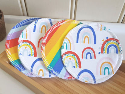 Picture of Rainbow Mixed Reusable Breastpad Bundle