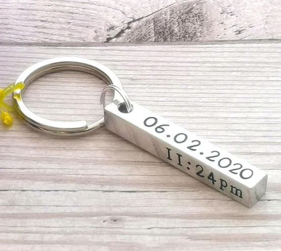 Picture of Baby Birth Details Keyring