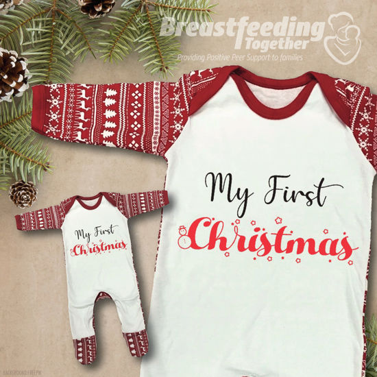 Picture of 'My First Christmas' Baby Sleepsuit